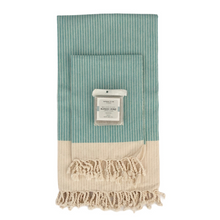 Load image into Gallery viewer, Gift Set 2: 1 Fouta, 1 Hand Towel, 1 Aleppo Soap