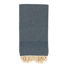 Load image into Gallery viewer, Tweed Weave Towel - Blue
