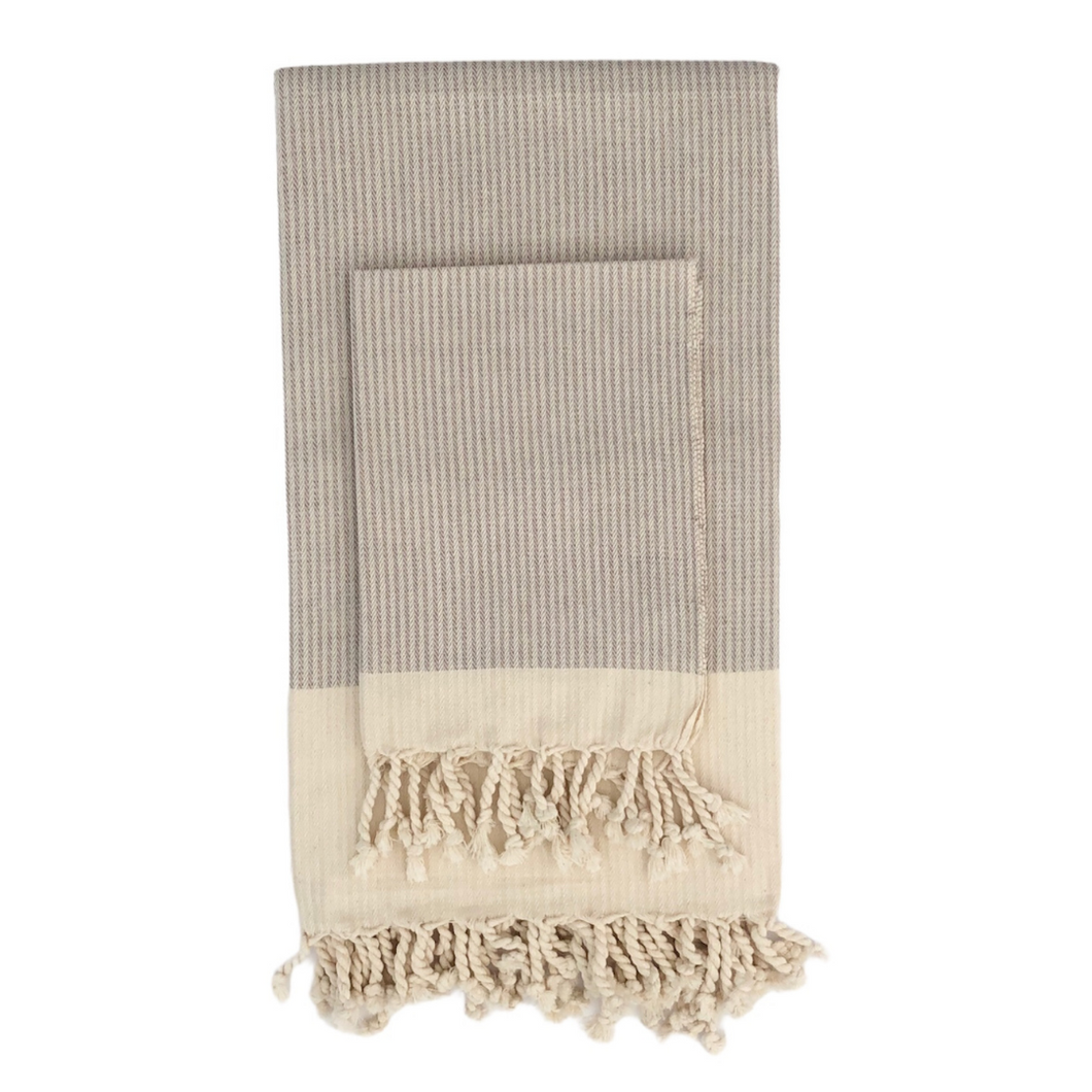 Gift Set 1: 1 Fouta, 1 Hand Towel